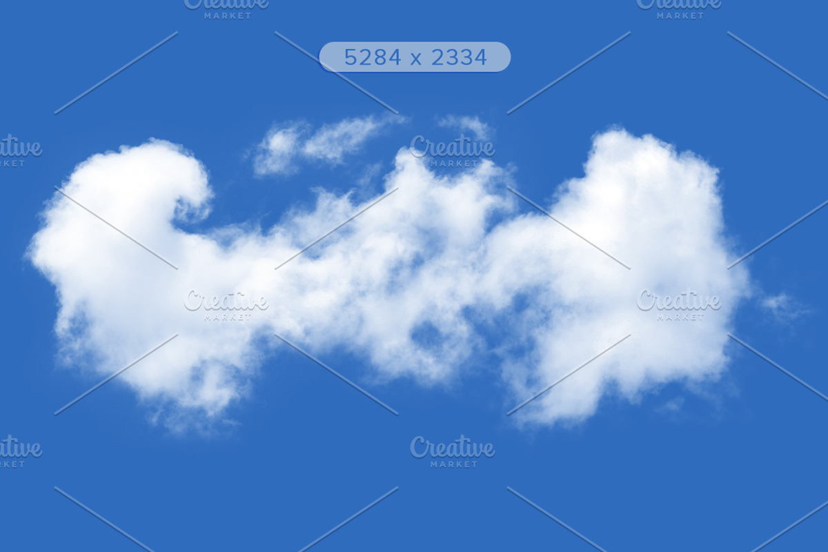Clouds Isolated 2.0, an Object Graphic by pixelworkz