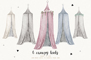 BOHO TENTS  watercolor set, an Illustration by Natali Smolova (Thumbnail 5 of 6)
