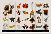 Retro Halloween Vector Clipart, a Seasonal Illustration by angelainthefields (Thumbnail 3 of 10)