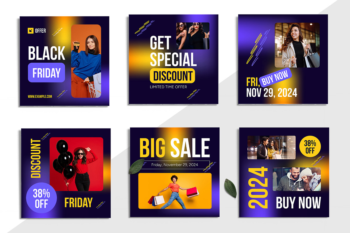 Black Friday Social Media Post, a Social Media Template by ContestDesign (Photo 1 of 4)