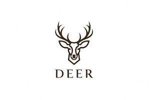 Minimal Deer Logo, a Branding & Logo Template by Logocreative