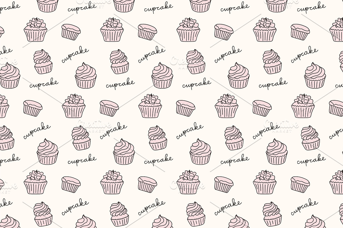 Délices Sucrés patterns, a Pattern Graphic by Lyolya Profitrolya (Photo 3 of 7)