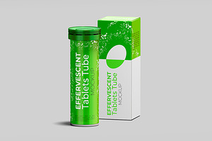 Effervescent Tablet Tube Mockup, a Product Mockup by McLittle Stock