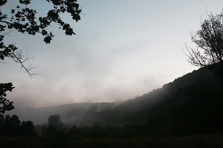 Misty mountains containing fog, mist, and misty