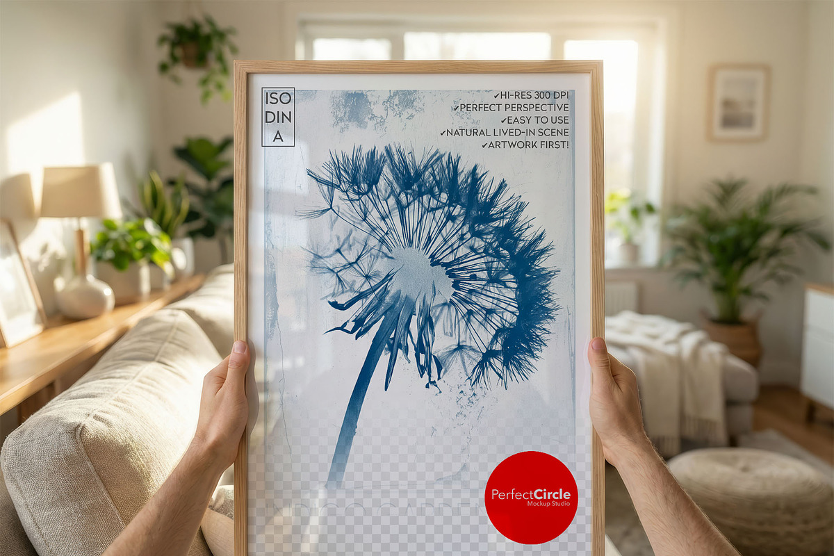 ISO Poster Frame Mockup, a Mockup by DesignRocket (Photo 6 of 7)