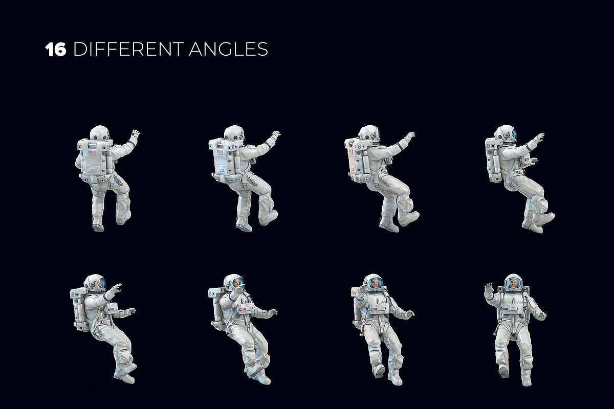3D Mockup Space Astronaut #09, a Product Mockup by ARKS ACADEMY (Photo 3 of 7)