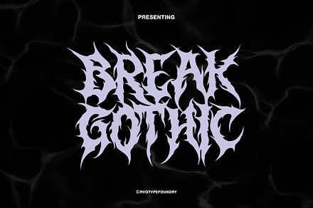 Break Gothic, a Font by Rvq Type Foundry