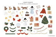 Christmas winter city clipart, a Person Illustration by LyubovZaytseva (Thumbnail 7 of 23)