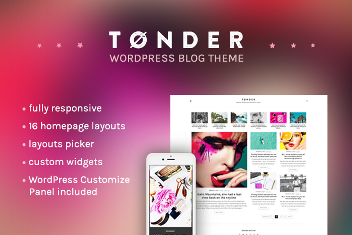 Tønder - WordPress Blog Theme, a WordPress Template by eppearance (Photo 1 of 2)