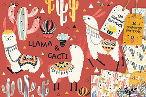 Llamas And Cacti