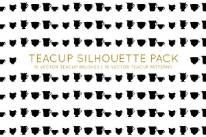 Teacups Brush and Pattern Pack