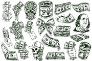 Money vector illustrations, a Branding & Logo Template by DGIM studio (Thumbnail 2 of 5)