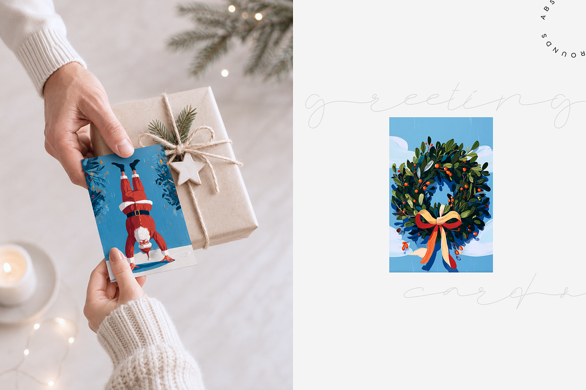 Christmas Greeting Cards Pack, an Object Graphic by Lumeno (Photo 4 of 5)