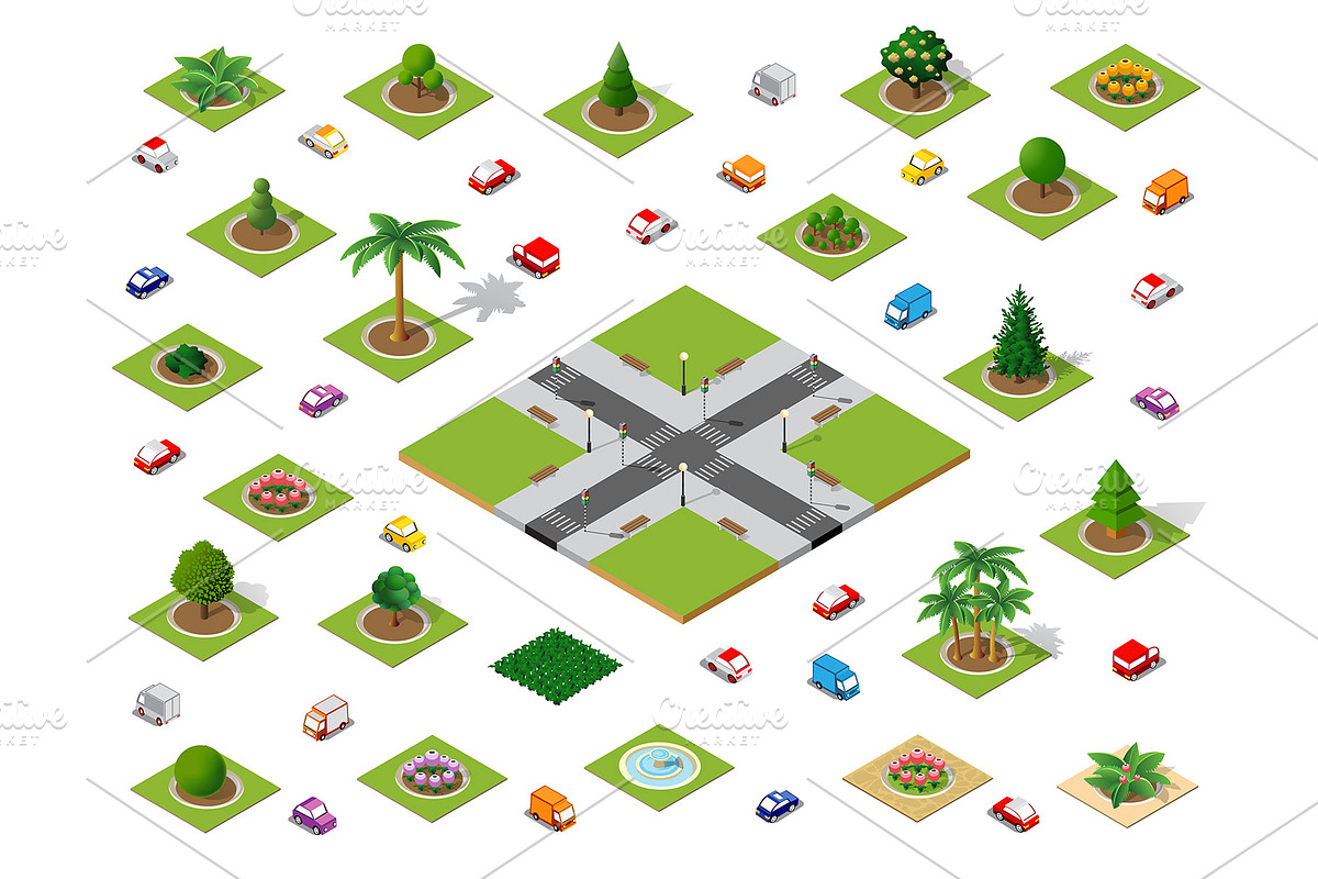 City bundle module city set, an Object Graphic by AlexZeL (Photo 3 of 21)