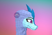 DIY Dragon Head 3D model template, a Graphic by PolyFish (Thumbnail 4 of 5)