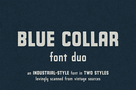 Blue Collar Font Duo, a Font by Joseph Ernst Design Shop