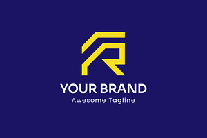 LETTER R ABSTRACT LOGO-CONSTRUCTIONS, a Templates & Theme by Dorst Branding
