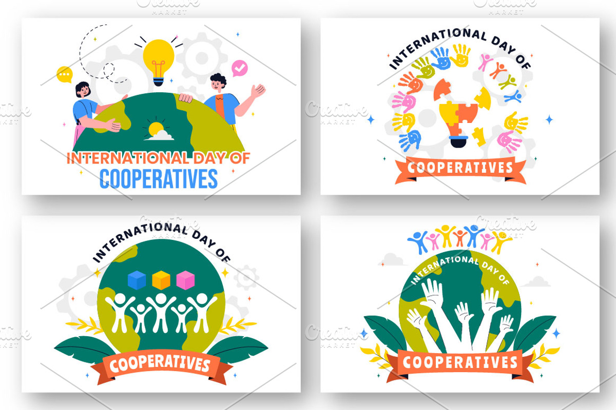 10 International Day of Cooperatives, a Person Illustration by denayunebgt (Photo 3 of 4)