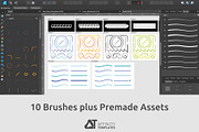 Ropes Brush Pack for Affinity Apps, a Brush Add-On by Affinity Templates (Thumbnail 6 of 7)