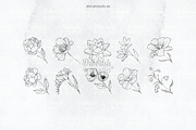 Procreate - Elegant Tattoo Flowers, a Brush Add-On by DiBrush Studio (Thumbnail 5 of 7)