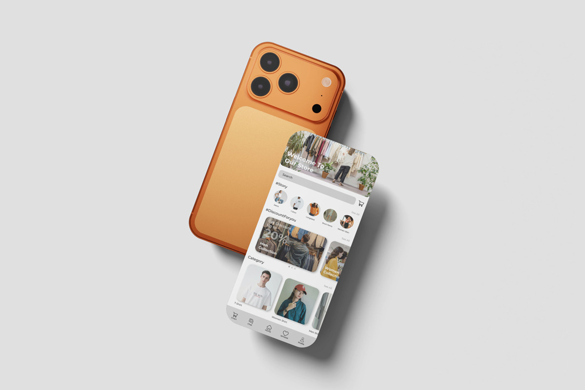 Phone 17 Pro Screen Mockup, an iPhone Mockup by scribrostudio (Photo 5 of 13)