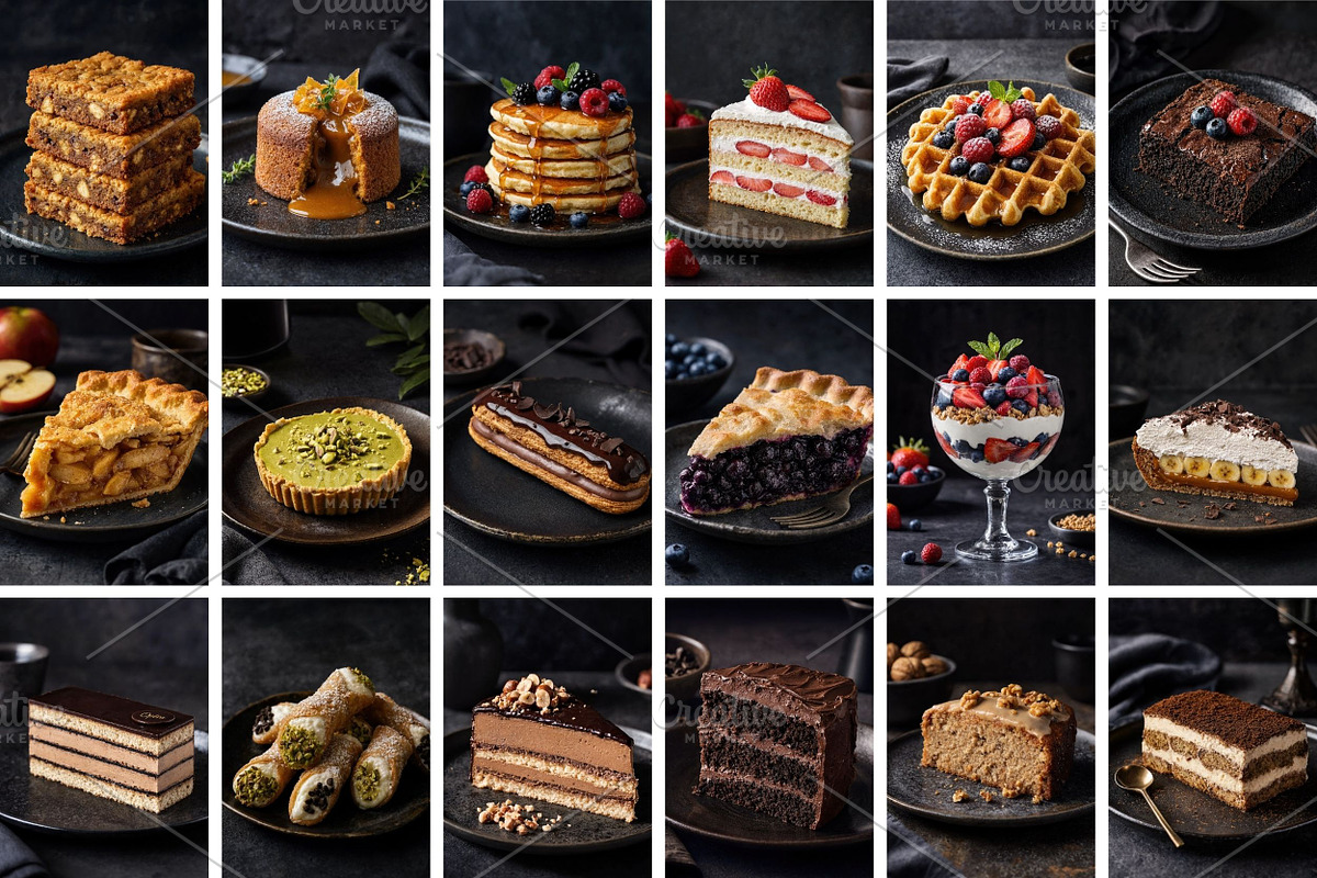 80 Dessert Food Photography Bundle, a Food & Drink Photo by Selenique Studio (Photo 8 of 9)