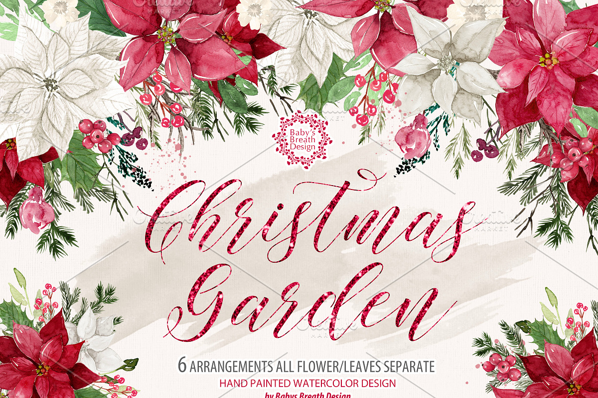 Christmas Garden design, an Illustration by Babysbreath/Dandelionery (Photo 1 of 3)