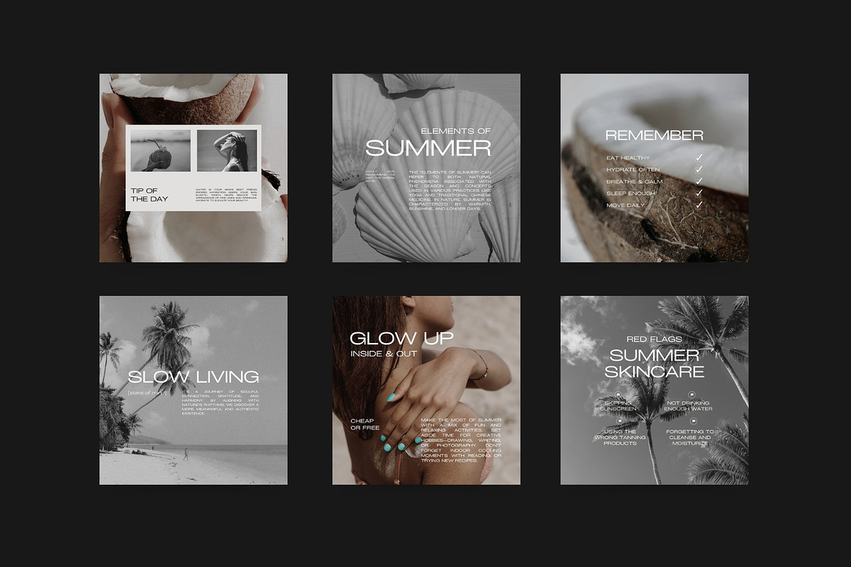 Aesthetic Instagram Templates XV, a Social Media Template by Instprofi | Studio Estimo (Photo 3 of 10)