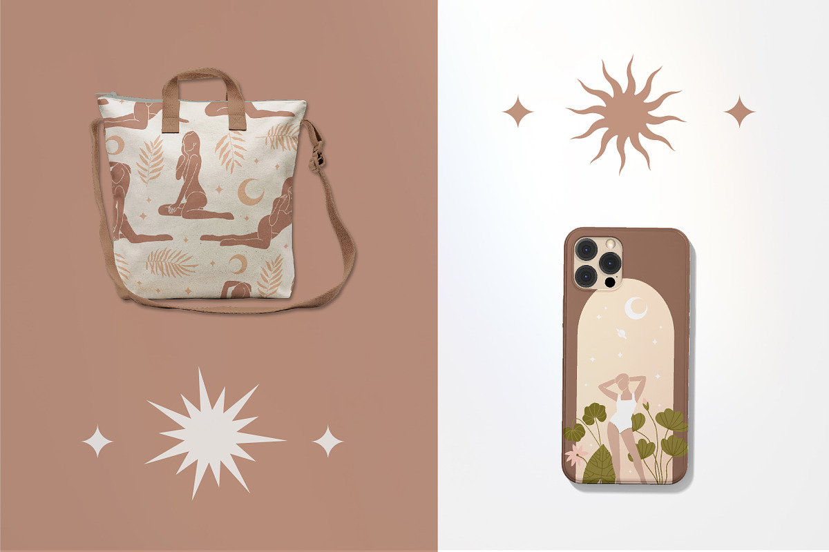 Summer Female Boho Graphics Set, a Decorative Illustration by Lana Sham (Photo 12 of 13)