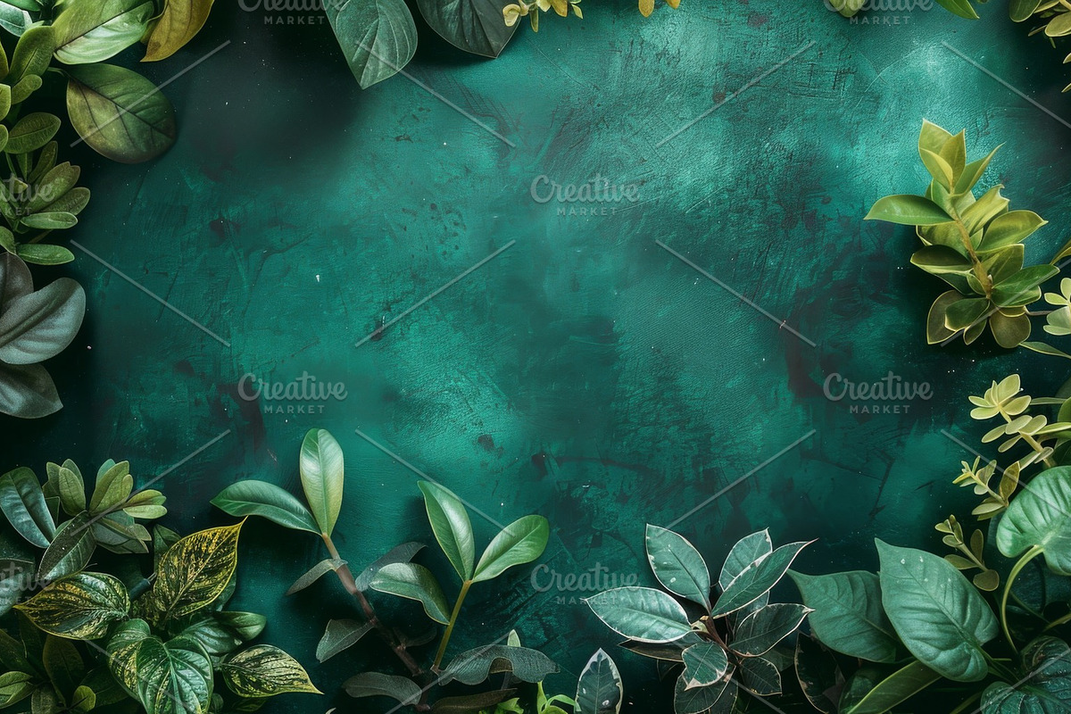99 Frames of green leaves, a Nature Photo by Handmadefont (Photo 4 of 100)