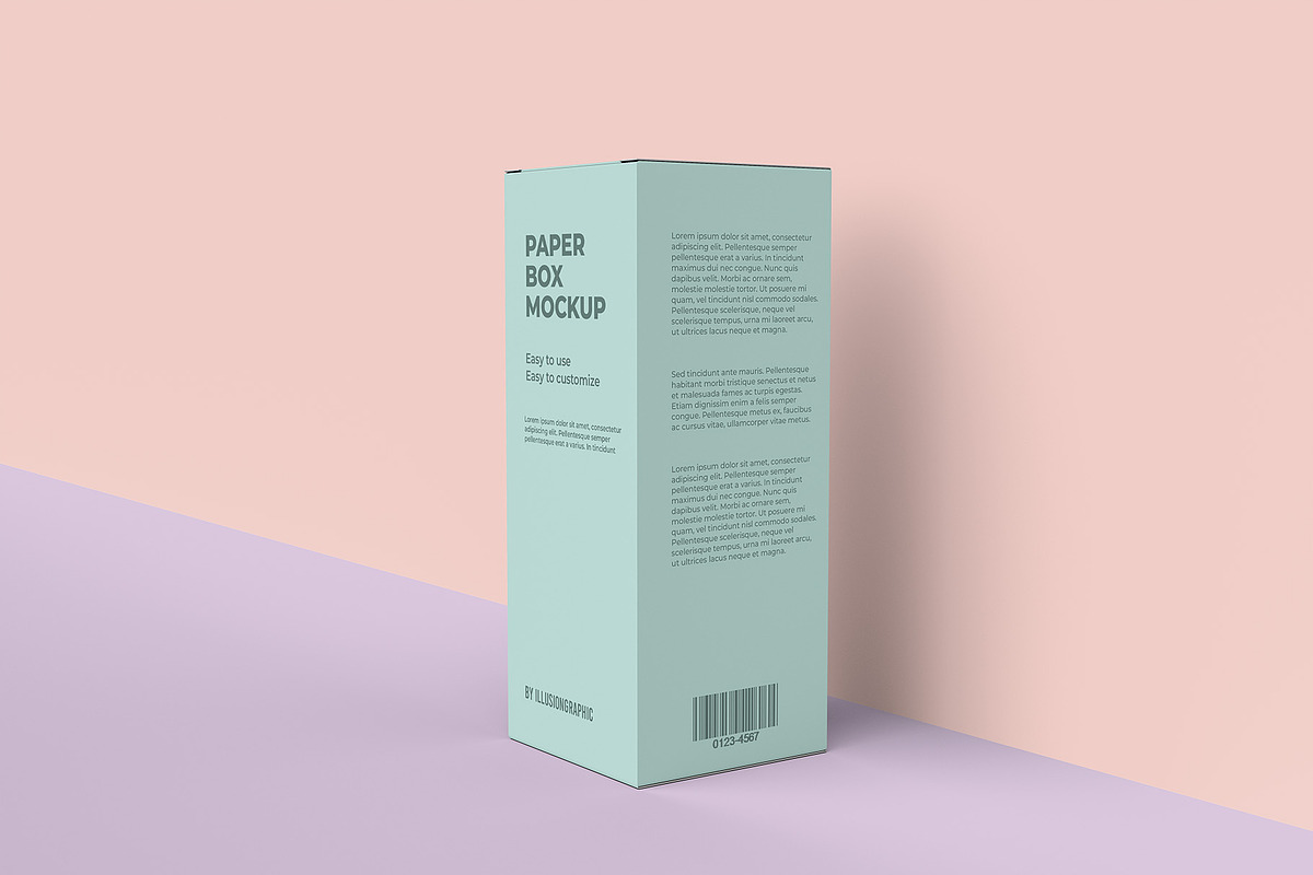 Paper Box Mockup - 8 views, a Packaging Mockup by Illusiongraphic (Photo 3 of 21)