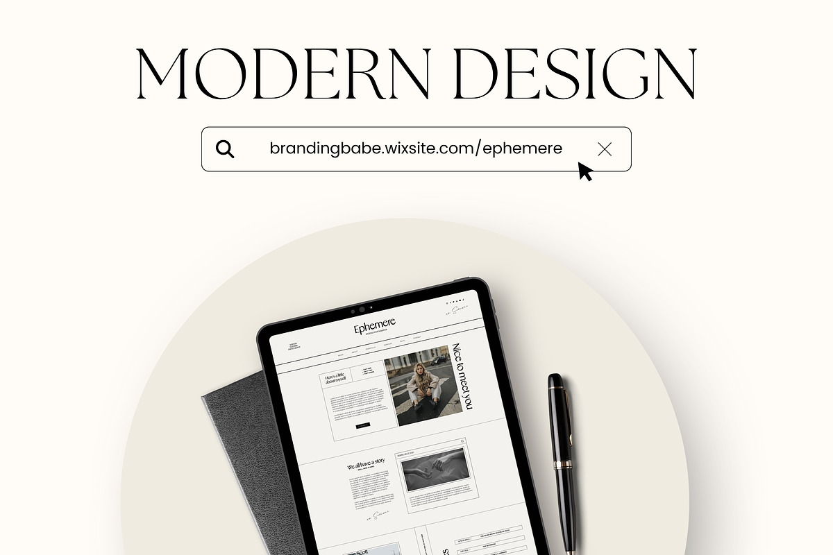 Wix Website Template Photography, a Wix Template by Branding Babe Co. (Photo 6 of 10)