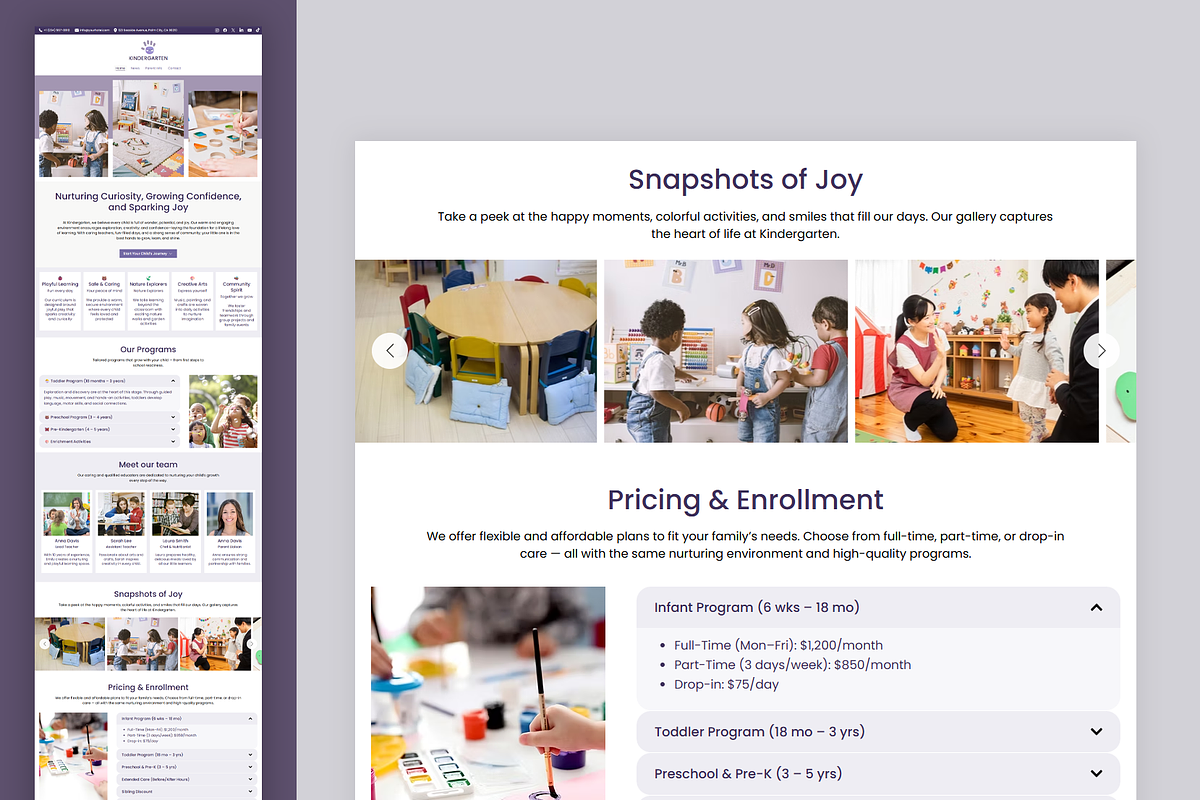 Kids Daycare - Wix Studio Website, a Wix Template by Kitteeh (Photo 11 of 11)
