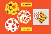 Fall Mushrooms Clipart and Patterns, a Pattern Graphic by Lagmar Design (Thumbnail 4 of 14)