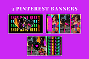 Neon Social Media Banners + Icons, a Social Media Template by SunshineStudioBoutique (Thumbnail 6 of 9)
