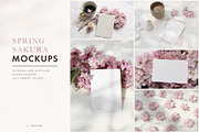 Spring Sakura mockups set, a Merchandise Mockup by Tabita's shop (Thumbnail 1 of 9)