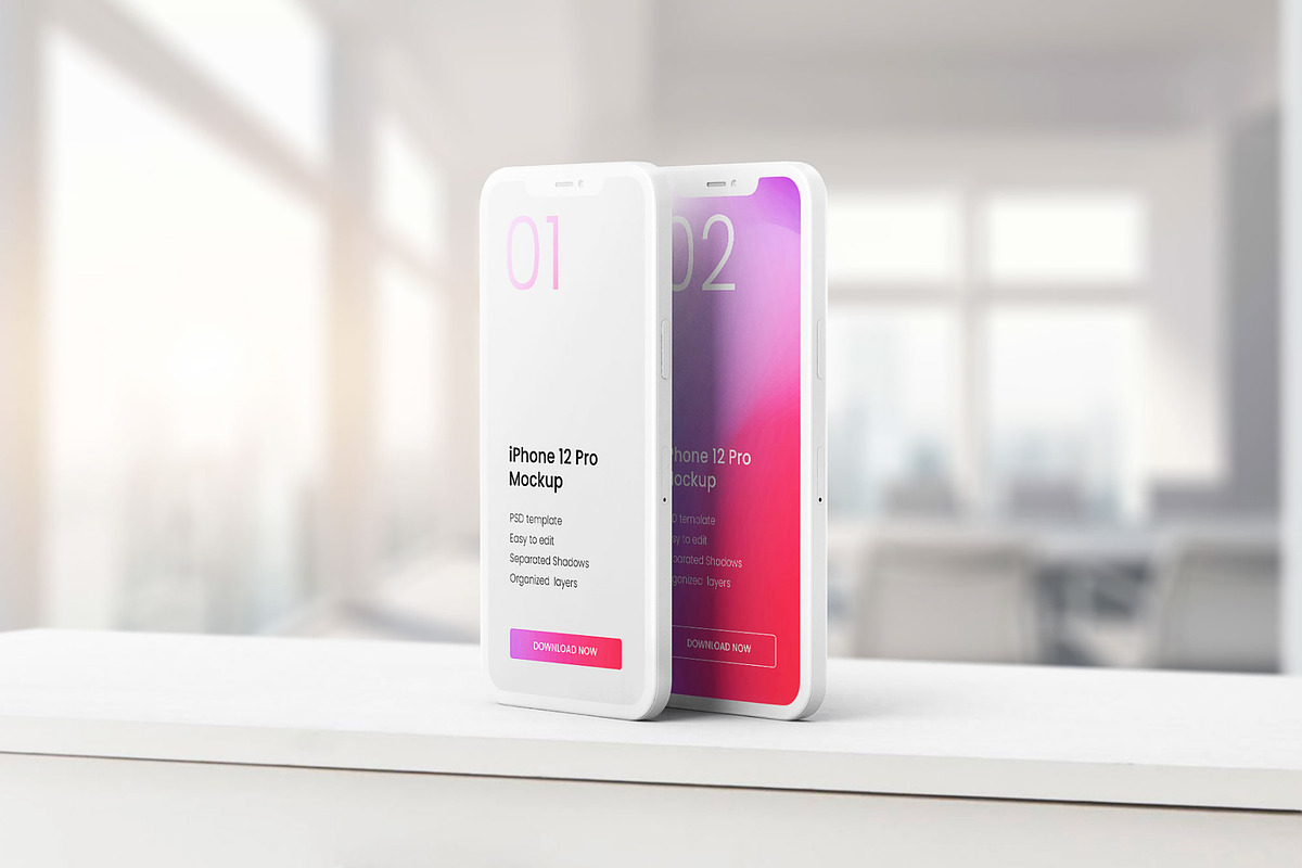 iPhone 12, 13, 14 Pro Clay Mockup, an iPhone Mockup by Deeplab (Photo 9 of 53)