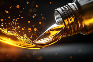 Pouring oil lubricant from a bottle, a Background Photo by AlyaAnd