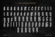 Malevolent - Display Font, a Script Font by Alpaprana (Thumbnail 8 of 9)