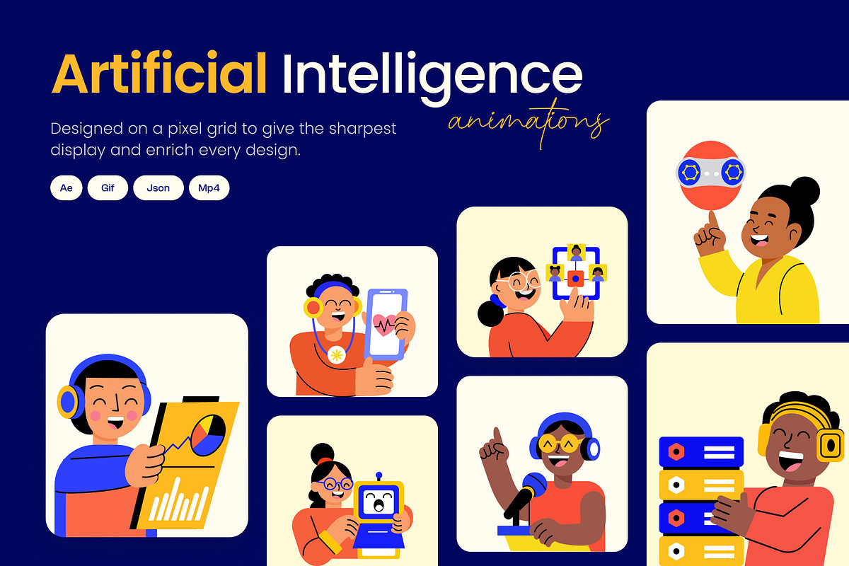 Animated Artificial Intelligence, a Technology Illustration by Brickclay (Photo 1 of 4)