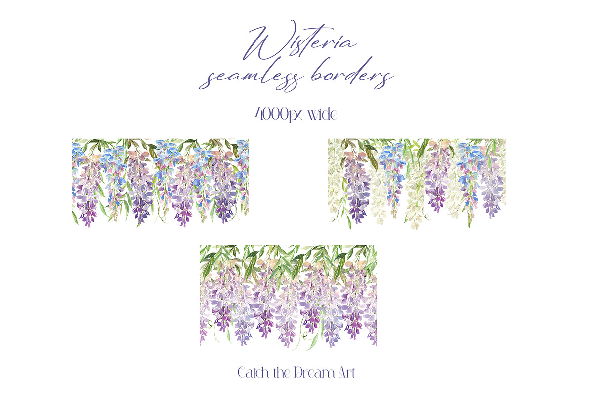 Wisteria Tea Party Watercolor, a Decorative Illustration by Catch the Dream Art (Photo 10 of 13)
