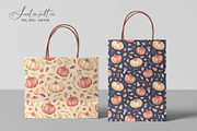 Watercolor Fall Pumpkins Pattern, a Pattern Graphic by SirenaArt (Thumbnail 10 of 13)