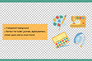 Arts and Crafts Supplies Clipart Set, an Object Graphic by Drafts n Doodles (Thumbnail 3 of 3)