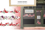Meat, butcher shop. Watercolor., a Food Illustration by Alena Sid (Thumbnail 8 of 11)