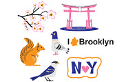 New York clipart SVG Brooklyn Set, an Object Graphic by TanchaArt (Thumbnail 4 of 7)