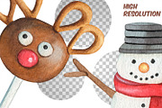 Watercolor Christmas Sweets Clipart, a Food Illustration by ArtfulStudio (Thumbnail 8 of 10)