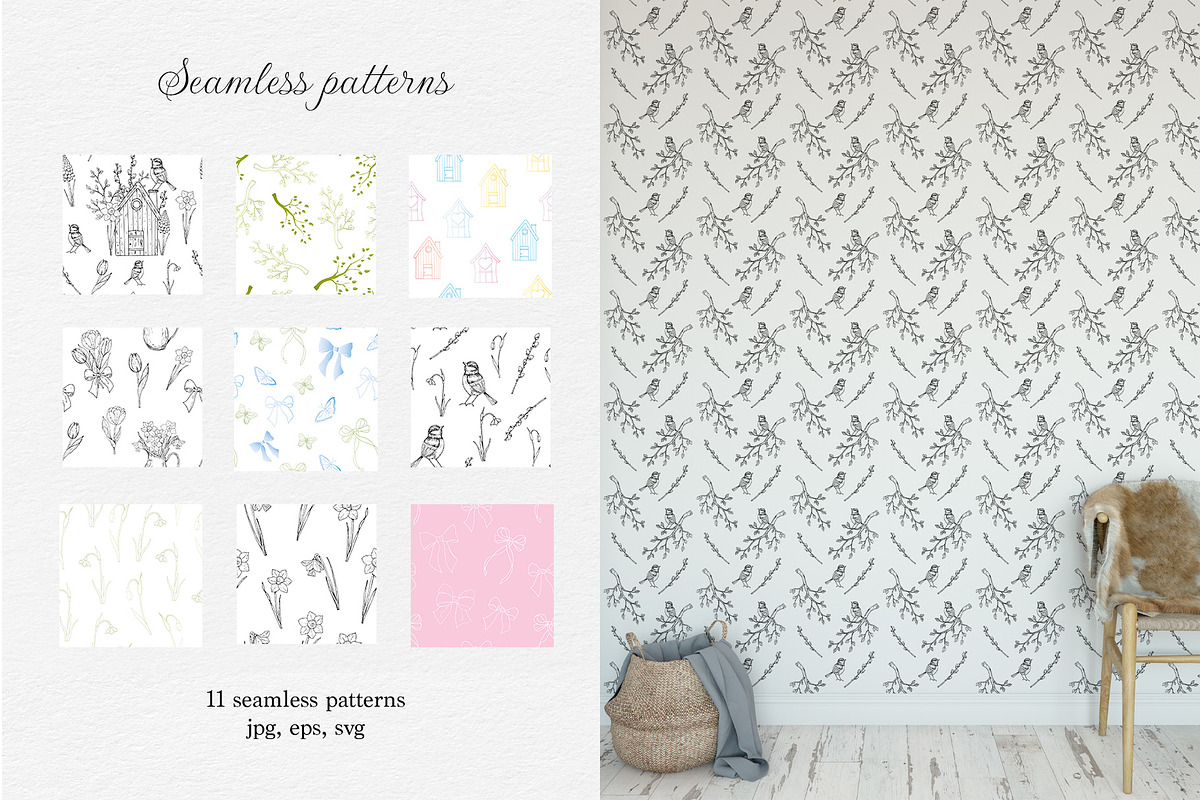 Garden story - Spring line art, an Illustration by Navenzeles (Photo 11 of 14)