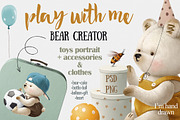 Teddy bear, an Illustration by TanyaSchuka (Thumbnail 1 of 5)