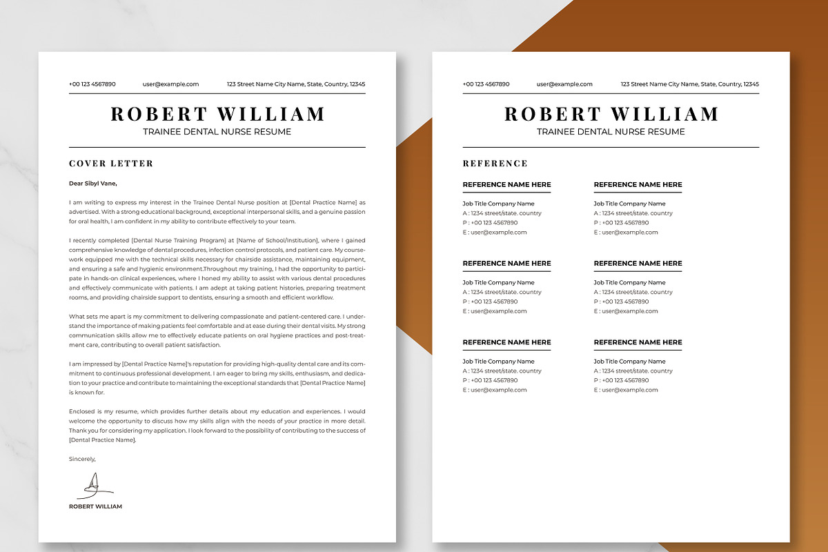 Trainee Dental Nurse Resume Template, a Resume Template by ResumeInventor (Photo 4 of 9)