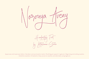 Norouya Aveny Handwritten Font, a Script Font by Letterhanna Studio (Thumbnail 1 of 15)